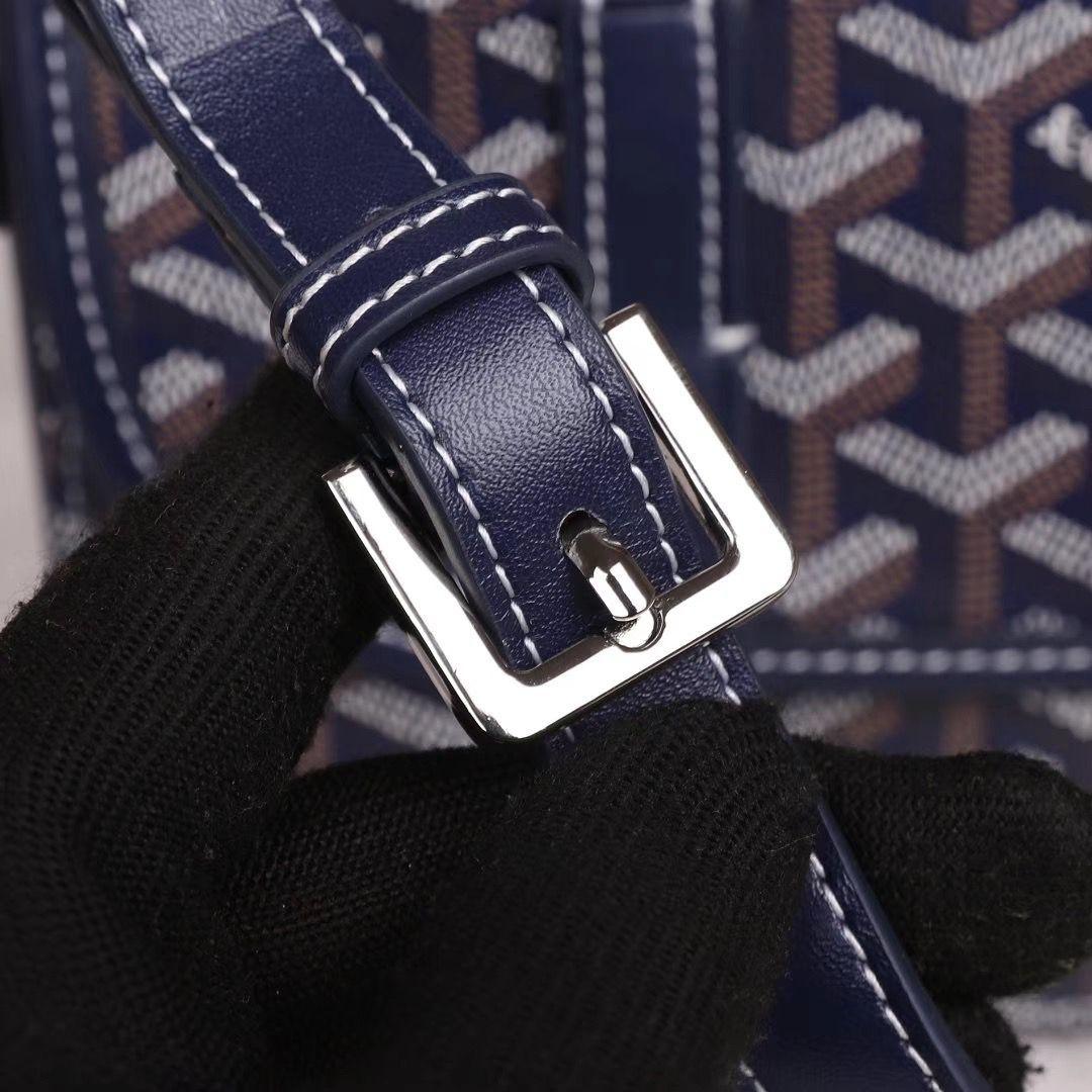 GOYARD  ゴヤール ベルヴェデール ユニセックス ショルダーバッグ ネイビー×シルバー金具 G2020699