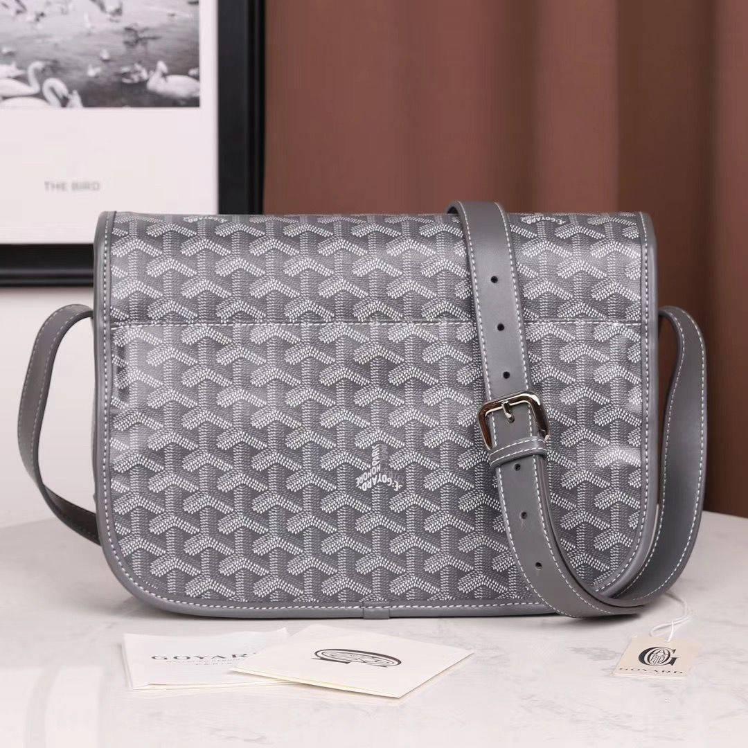 GOYARD  ゴヤール ベルヴェデール ユニセックス ショルダーバッグ グレー×シルバー金具 G2020698