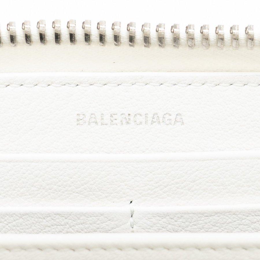 BALENCIAGA バレンシアガ 381226 DLQ0N 9002 ペーパー PAPIER ジップアラウンド 長財布 ホワイト