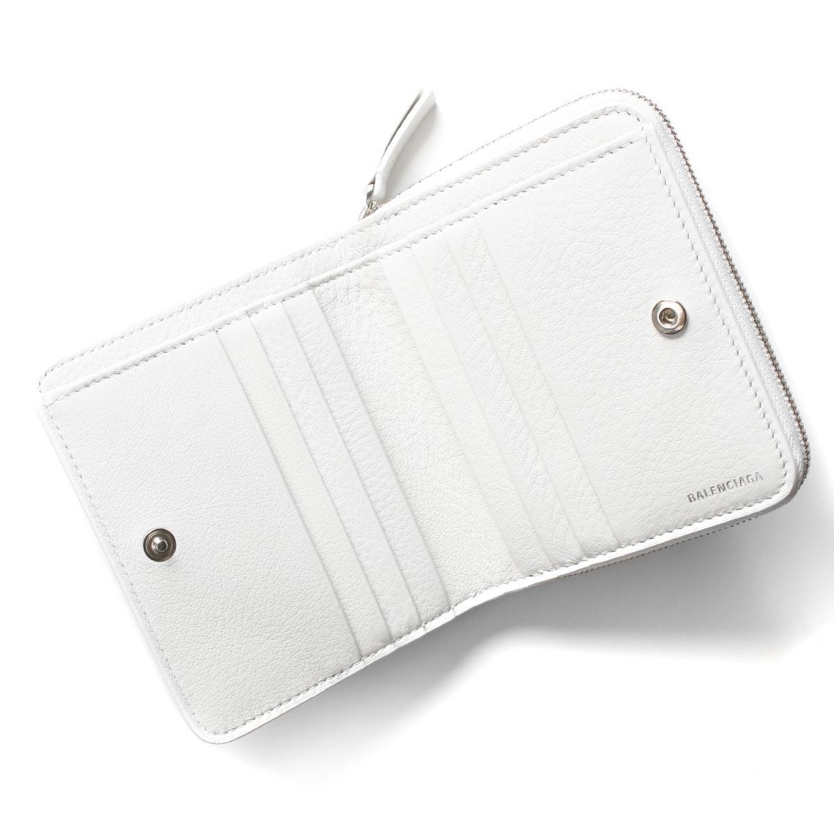 バレンシアガ BALENCIAGA 二つ折り財布 エブリディ/EVERYDAY ビルフォールド/ZA BILLFOLD ブランホワイト&ブラック 551933 DLQ4N 9060 レディース