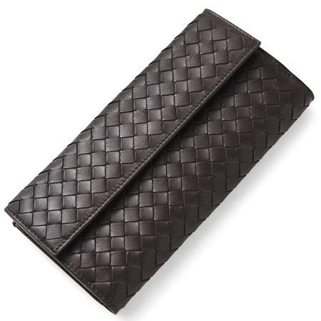 BOTTEGA VENETA(ボッテガヴェネタ) 134075-V001N-2040小銭入れ付長財布　カラーダークブラウン