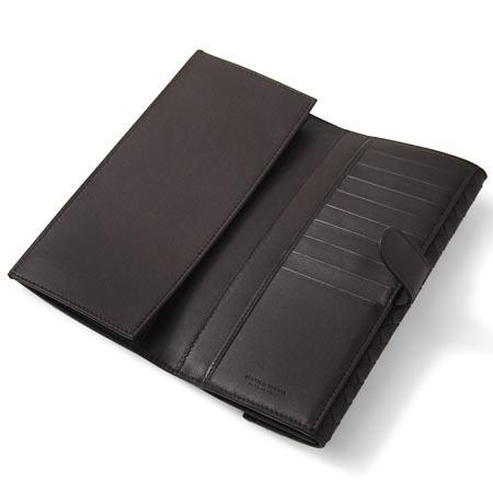 BOTTEGA VENETA(ボッテガヴェネタ) 134075-V001N-2040小銭入れ付長財布　カラーダークブラウン