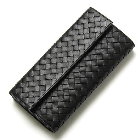 ボッテガヴェネタ BOTTEGA VENETA 長財布 イントレチャート/INTRECCIATO ブラック 134075 V001N 1000 メンズ