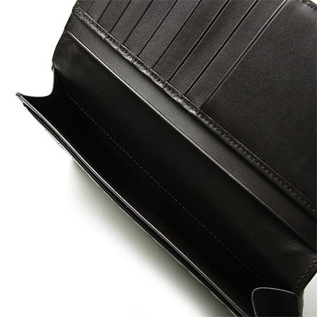 BOTTEGA VENETA ボッテガ ヴェネタ イントレチャート 2つ折長財布 札入れ レザー カーフ ダークブラウン 120697 V4651 2040