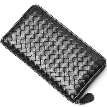 ボッテガヴェネタ BOTTEGA VENETA 長財布 イントレチャート/INTRECCIATO ブラック 275064 V001N 1000 メンズ レディース