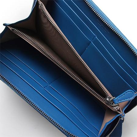 ボッテガヴェネタ BOTTEGA VENETA ラウンドファスナー 長財布 ブルー エレクトリック 114076 V001N 4217