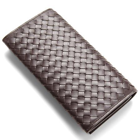 ボッテガヴェネタ BOTTEGA VENETA 小銭入れ付き 長財布 ダークブラウン 156819-V4651-2040