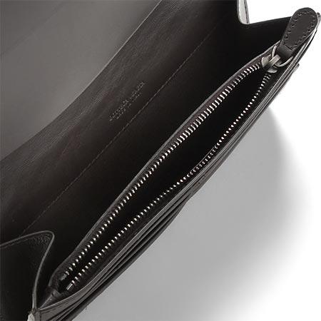 ボッテガヴェネタ BOTTEGA VENETA 小銭入れ付き 長財布 ダークブラウン 156819-V4651-2040
