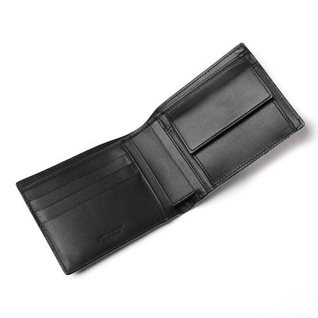ボッテガヴェネタ BOTTEGA VENETA 2つ折り財布 [小銭入れ付き] ブラック系 113112 vahf3 1000