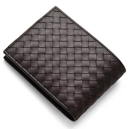 BOTTEGA VENETA ボッテガヴェネタ  113112-V4651-2040　二つ折り財布 小銭入れ付 カラーダークブラウン