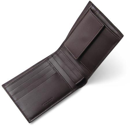 BOTTEGA VENETA ボッテガヴェネタ  113112-V4651-2040　二つ折り財布 小銭入れ付 カラーダークブラウン
