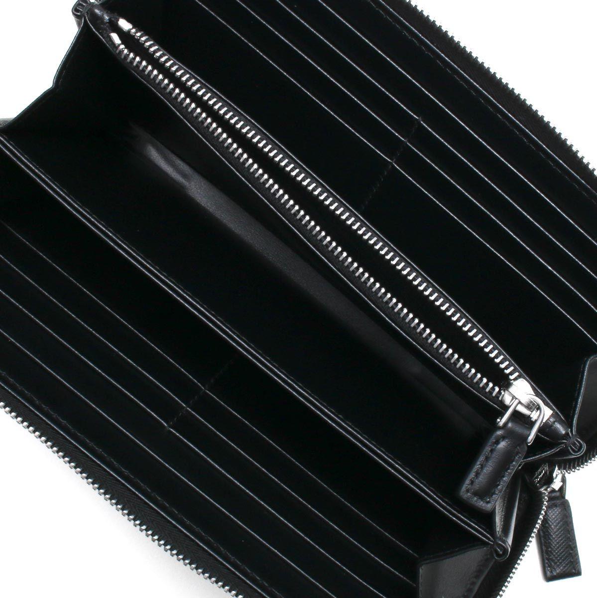 プラダ PRADA 長財布 サフィアーノ/SAFFIANO ブラック 2ML317 2MB8 F0002 メンズ