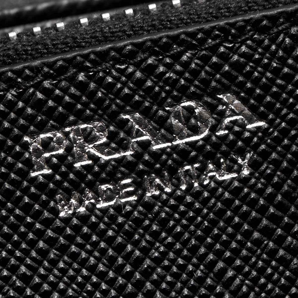 プラダ PRADA 長財布 SAFFIANO TRIANG ブラック 1MH132 QHH F0632 メンズ レディース
