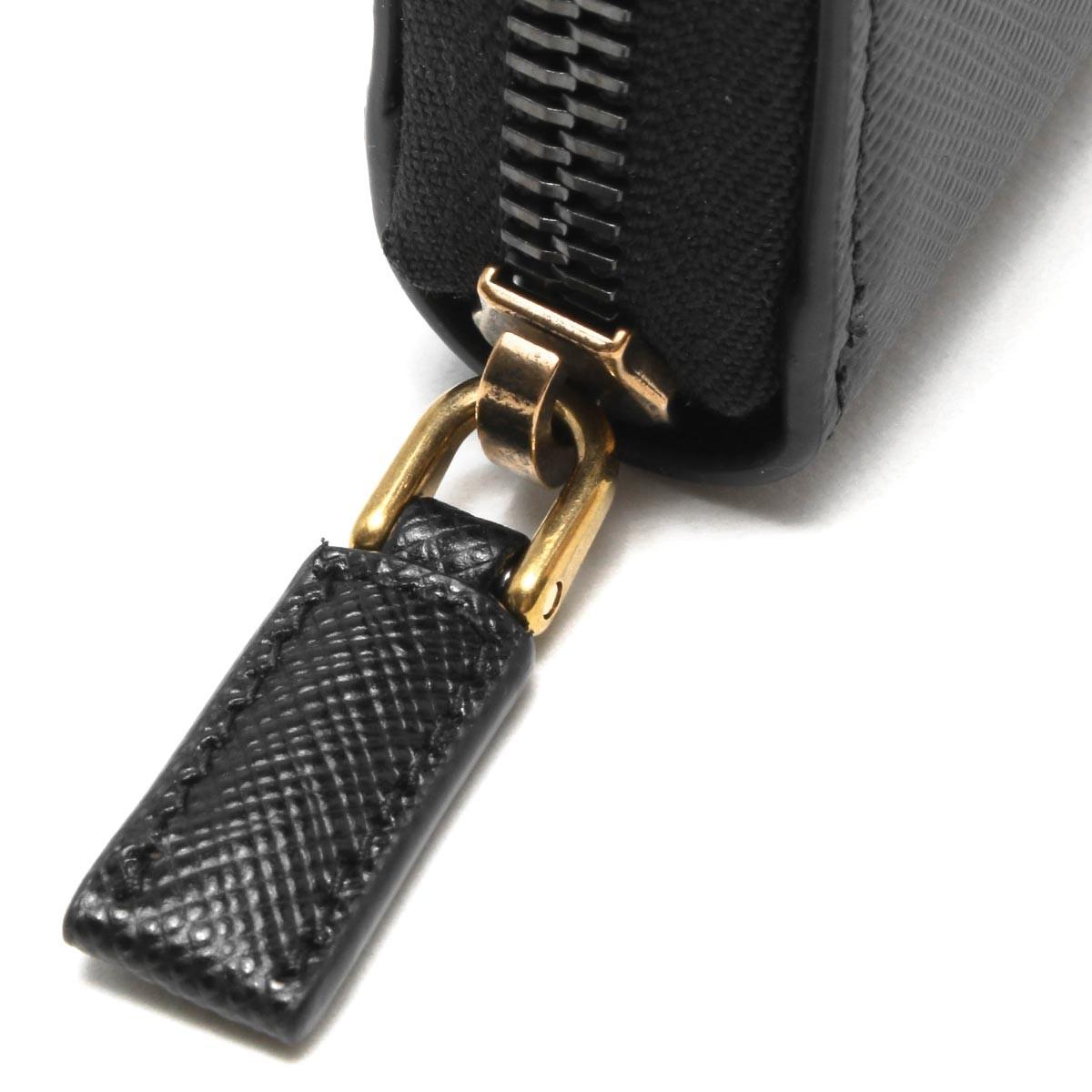 プラダ PRADA 長財布 サフィアーノ/SAFFIANO メタル/METAL ブラック 2ML317 QME F0632 メンズ
