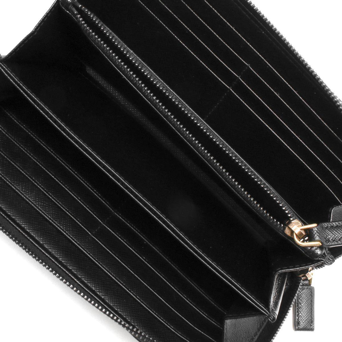 プラダ PRADA 長財布 サフィアーノ/SAFFIANO メタル/METAL ブラック 2ML317 QME F0632 メンズ