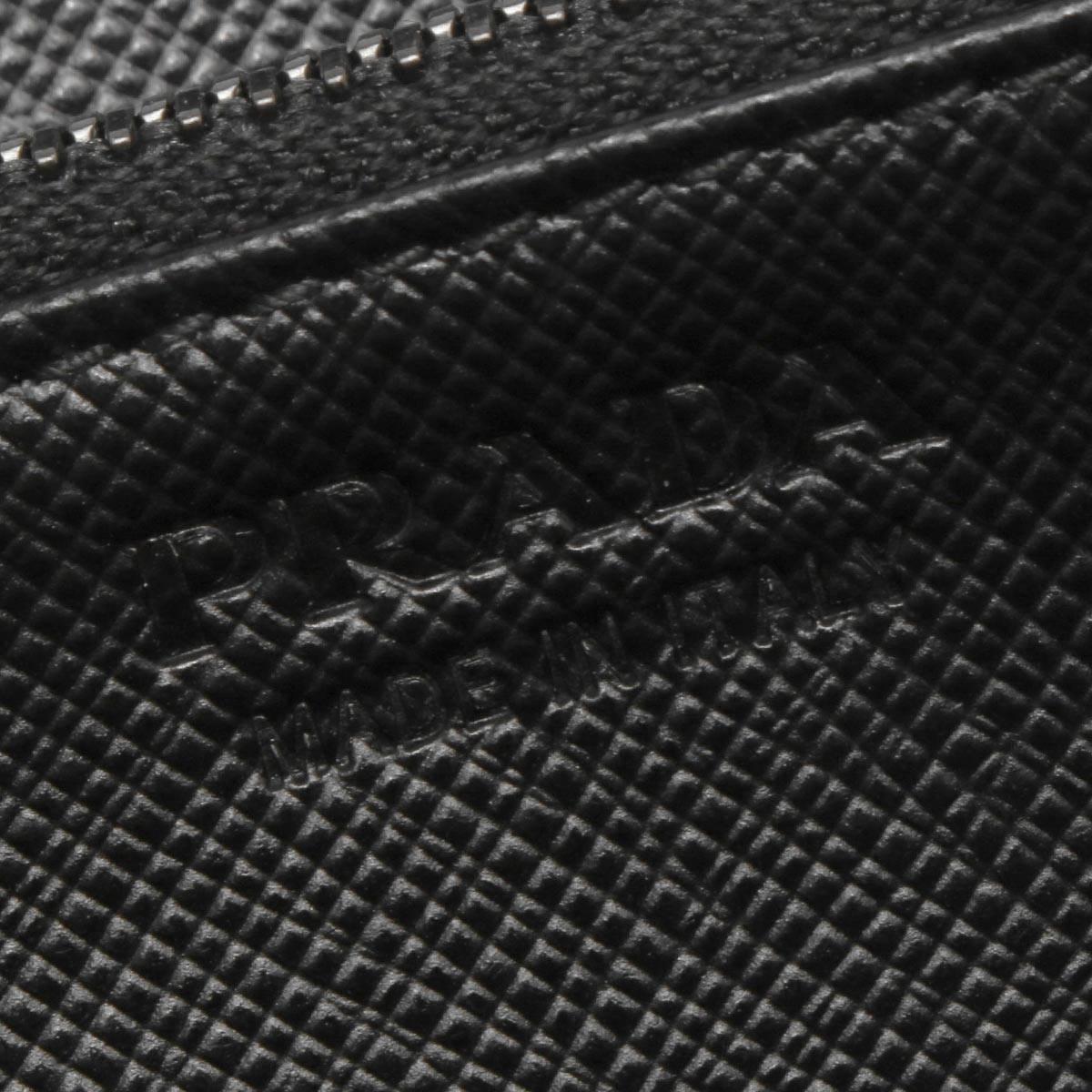 プラダ PRADA 長財布 サフィアーノ/SAFFIANO メタル/METAL ブラック 2ML317 QME F0632 メンズ