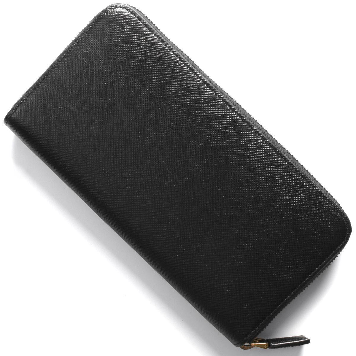 プラダ PRADA 長財布 サフィアーノ/SAFFIANO メタル/METAL ブラック 2ML317 QME F0632 メンズ