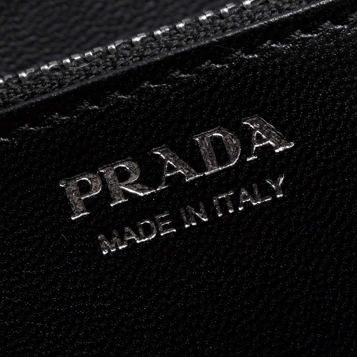 プラダ PRADA 長財布 ナッパ/NAPPA インプントゥーレ/IMPUNTURE ブラック 1ML506 2B0X F0002 レディース