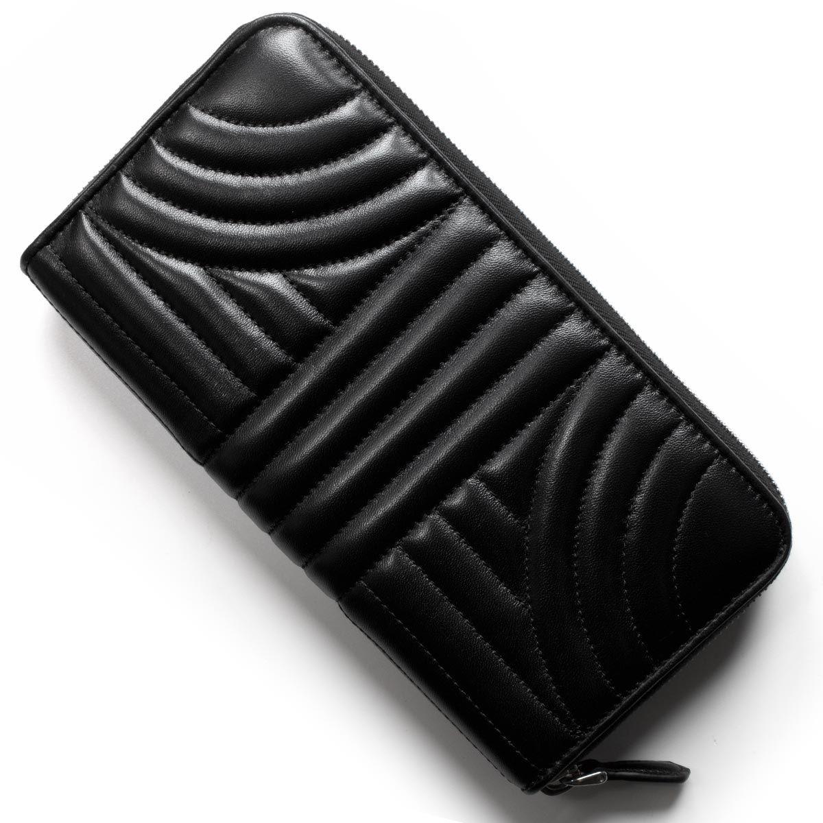 プラダ PRADA 長財布 ナッパ/NAPPA インプントゥーレ/IMPUNTURE ブラック 1ML506 2B0X F0002 レディース