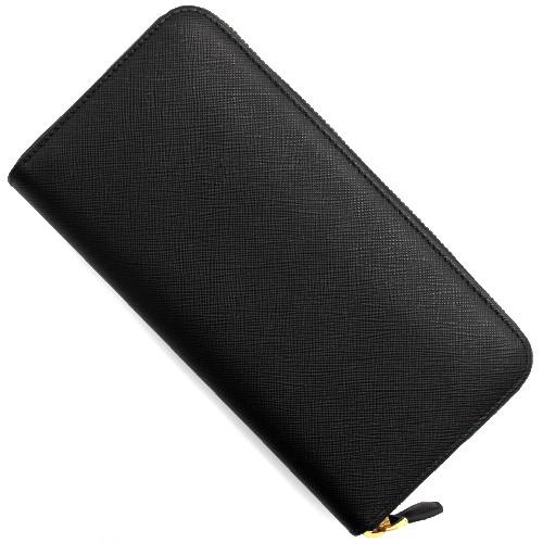 プラダ PRADA 長財布 SAFFIANO FIOCCO ブラック 1ML506 ZTM F0002 レディース