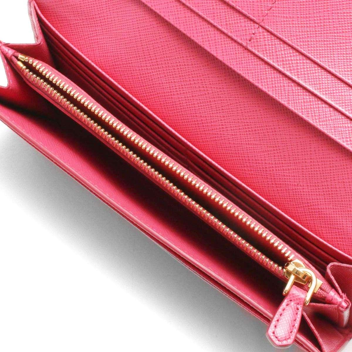 プラダ PRADA 長財布 サフィアーノ/SAFFIANO シャイン/SHINE ペオニアピンク 1MH132 2EBW F0505 レディース
