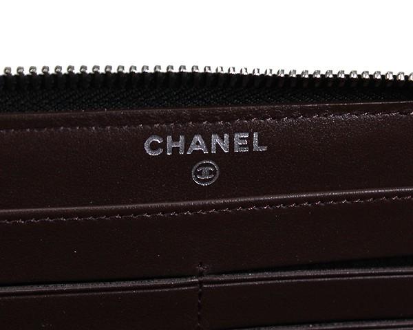 シャネル CHANEL 財布 長財布 ラウンドファスナー長財布 キャビアスキン マトラッセ ブラック シルバー金具 A50097 レディース