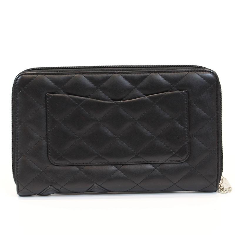 シャネル CHANEL カンボン オーガナイザー A48660 ブラック×ピンク レディース