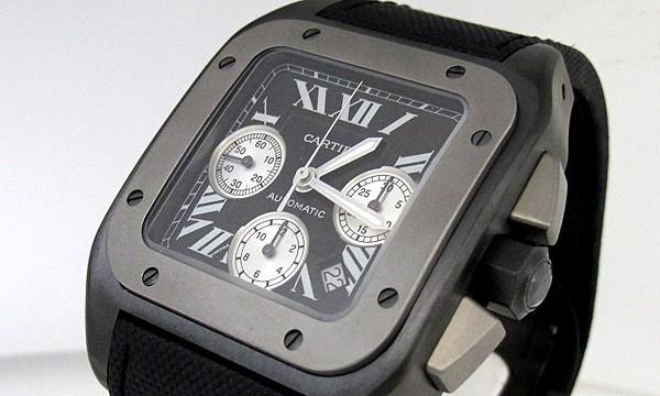 カルティエ サントス１００ クロノ ＸＬ  W2020005