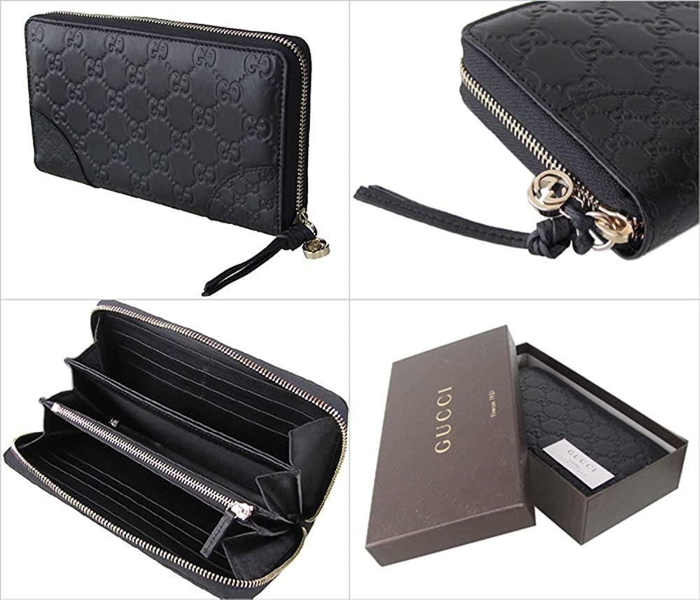 グッチ財布 GUCCI 長財布 レディース bree グッチッシマ ラウンドファスナー ブラック 323397 AOOJG 1000