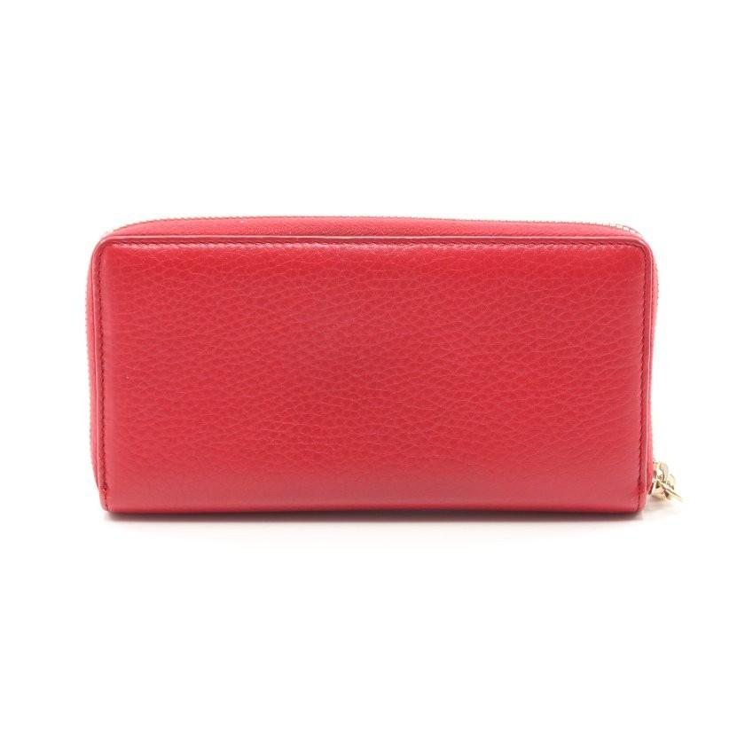 グッチ GUCCI ソーホー インターロッキングG ラウンドファスナー長財布 レザー 赤 タッセル 308004 A7M0G 6523