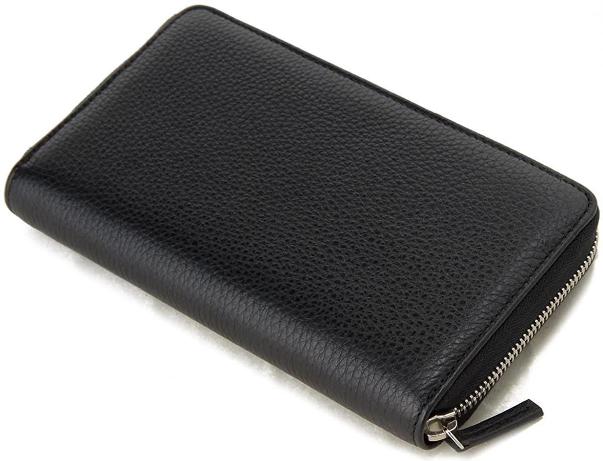 GUCCI（グッチ）ラウンドファスナー長財布 328318 A7M0N 1000 インターロッキングG ブラック