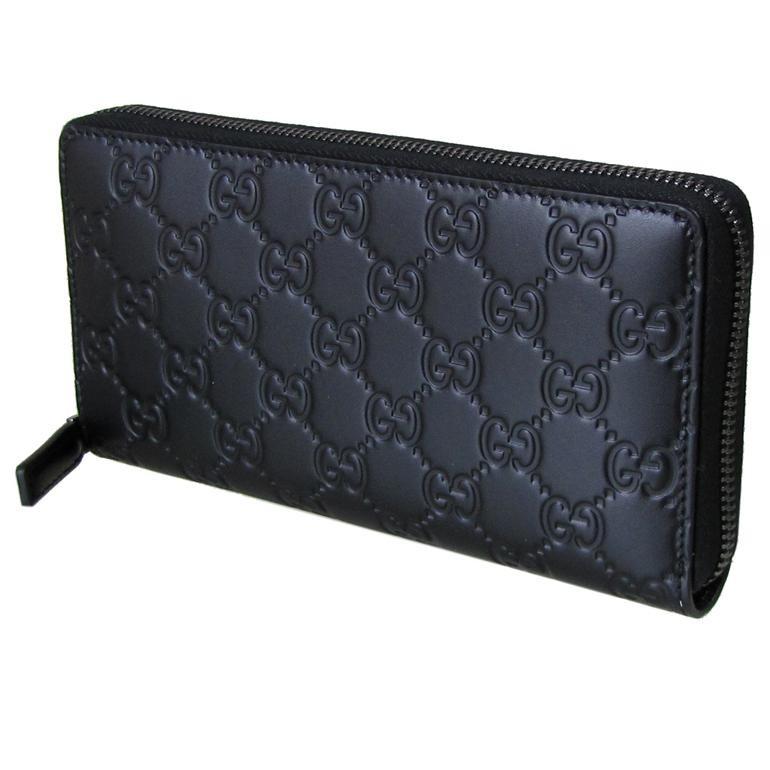 グッチ GUCCI 長財布 ラウンドファスナー AVEL アヴェル GGレザー グッチシマ ブラック 307987 CWC1R 1000