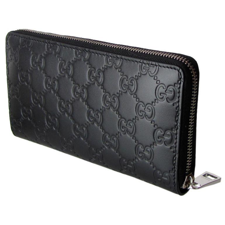グッチ GUCCI 長財布 メンズ ユニセックス ラウンドファスナー GG シグネチャーレザー ブラック 473928 CWC1N 1000