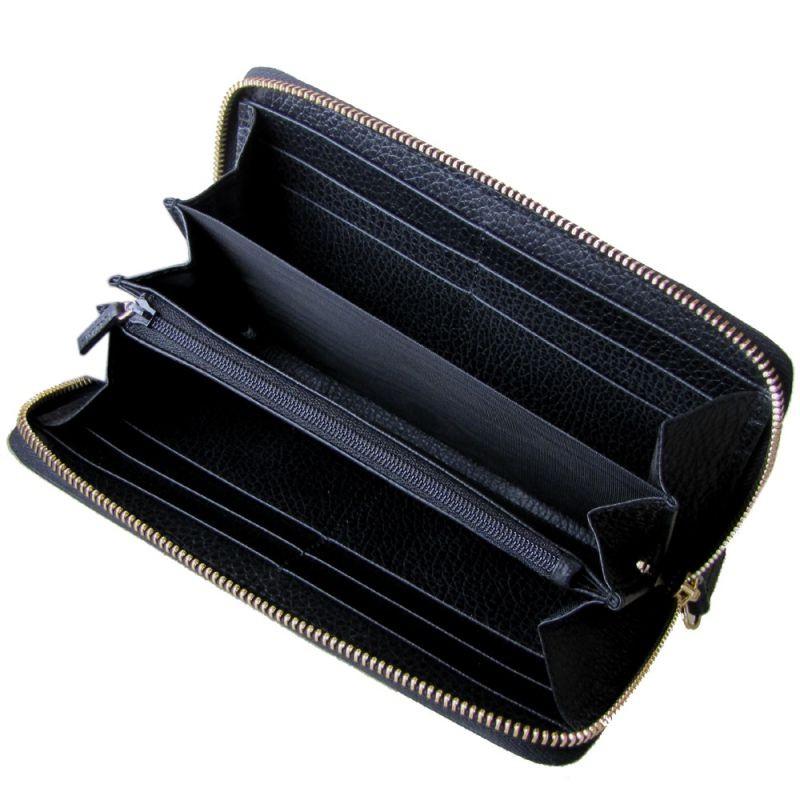 グッチ GUCCI レディース 長財布 ラウンドファスナー プチ マーモント ダラーカーフ ブラック 456117 CAO0G 1000