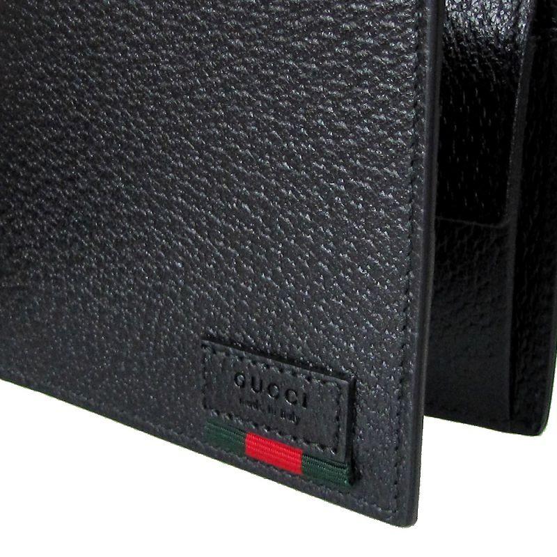 グッチ GUCCI メンズ 二つ折り財布 DOLLAR ダラーカーフ ブラック 428748 DJ21T 1060