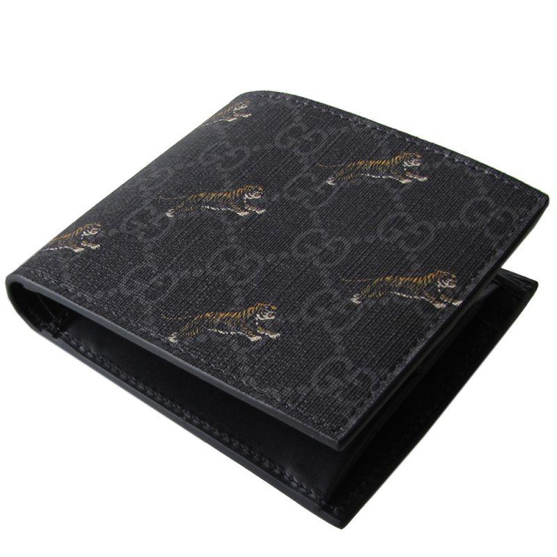 グッチ GUCCI 2つ折り財布 メンズ タイガー GG スプリームキャンバス 575132 G2BAN 1087