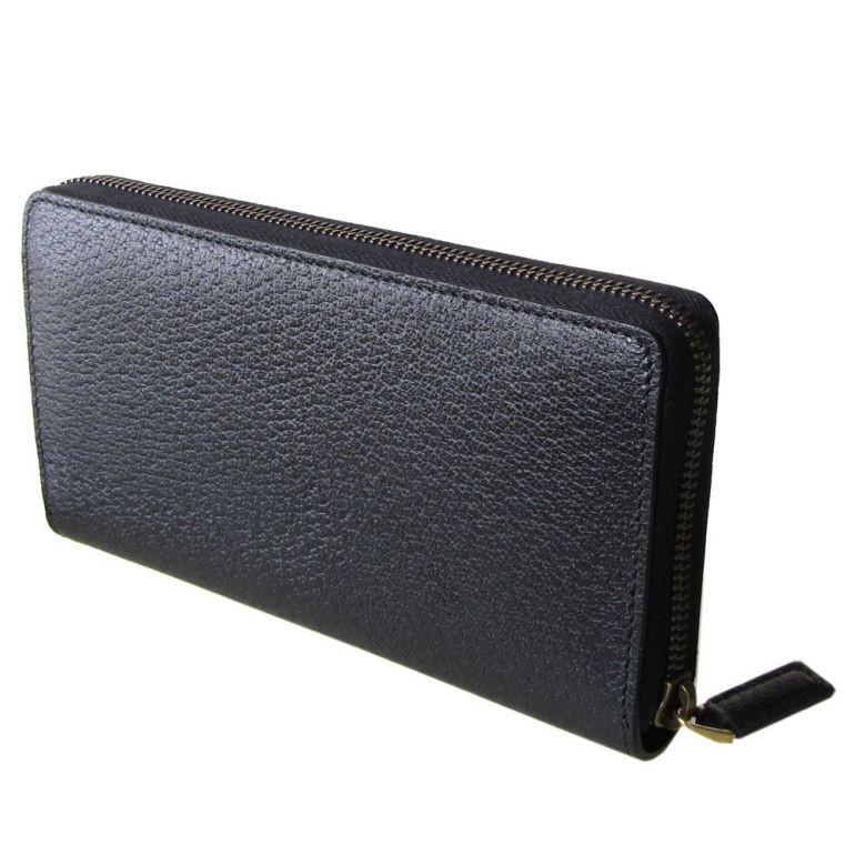 グッチ GUCCI 長財布 ラウンドファスナー AGORA DOLLAR ダラーカーフ ブラック 435298 DJ21T 1060