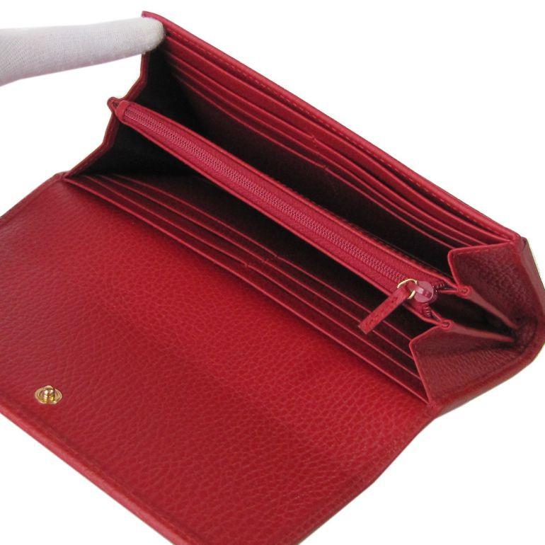 グッチ GUCCI 長財布 レディース プチ マーモント ダブルG ハイビスカスレッド 456116 CAO0G 6433