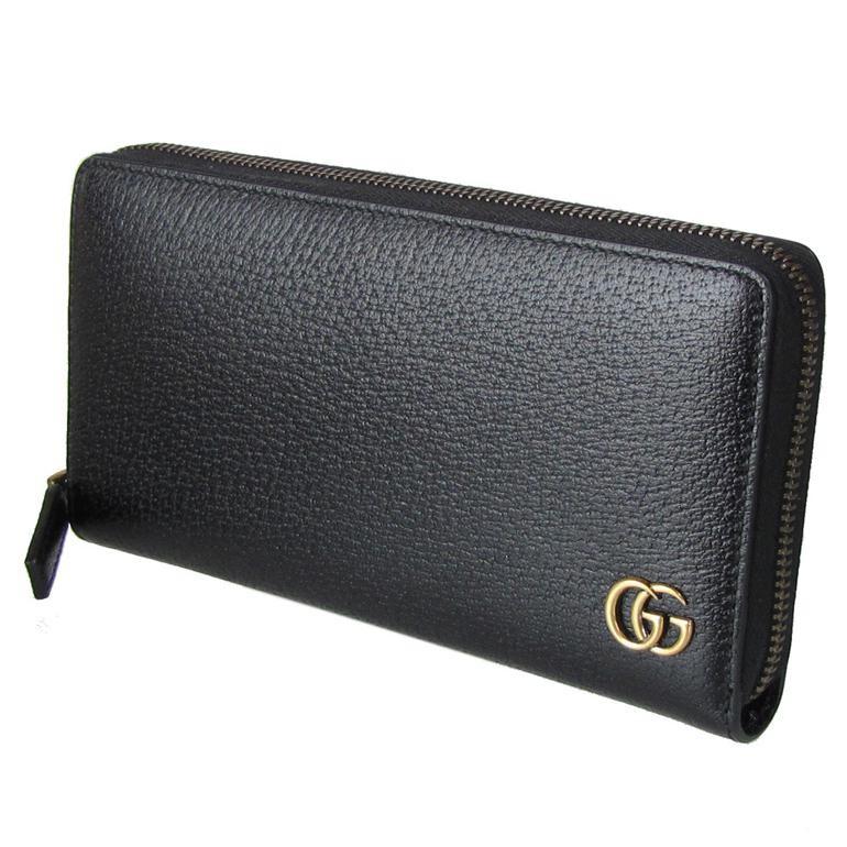 グッチ GUCCI メンズ 長財布 ラウンドファスナー GG DOLLAR ダラーカーフ ブラック 428736 DJ20T 1000