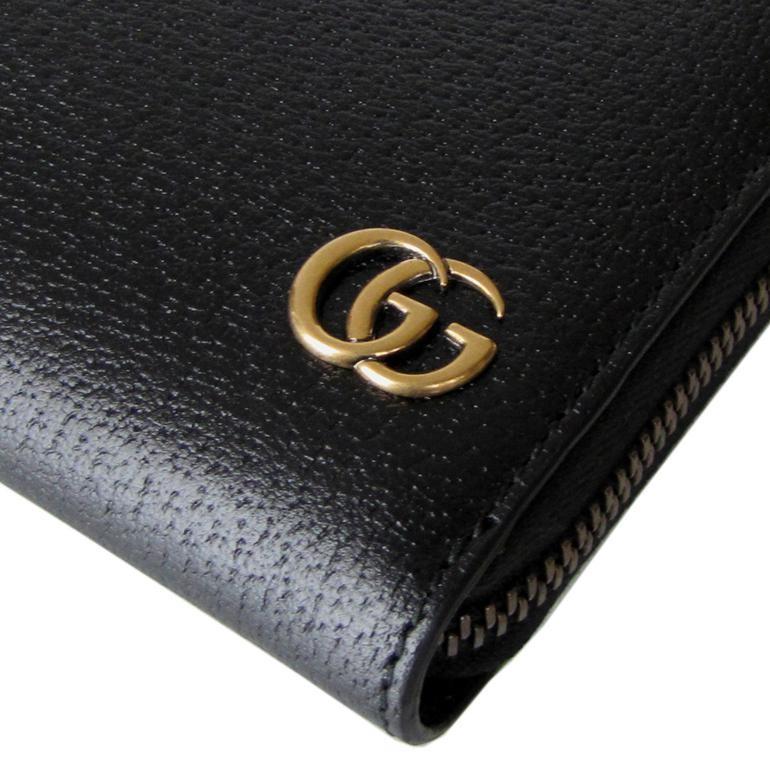 グッチ GUCCI メンズ 長財布 ラウンドファスナー GG DOLLAR ダラーカーフ ブラック 428736 DJ20T 1000