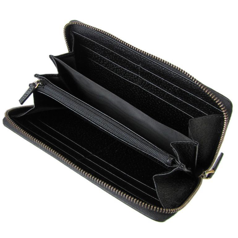 グッチ GUCCI メンズ 長財布 ラウンドファスナー GG DOLLAR ダラーカーフ ブラック 428736 DJ20T 1000