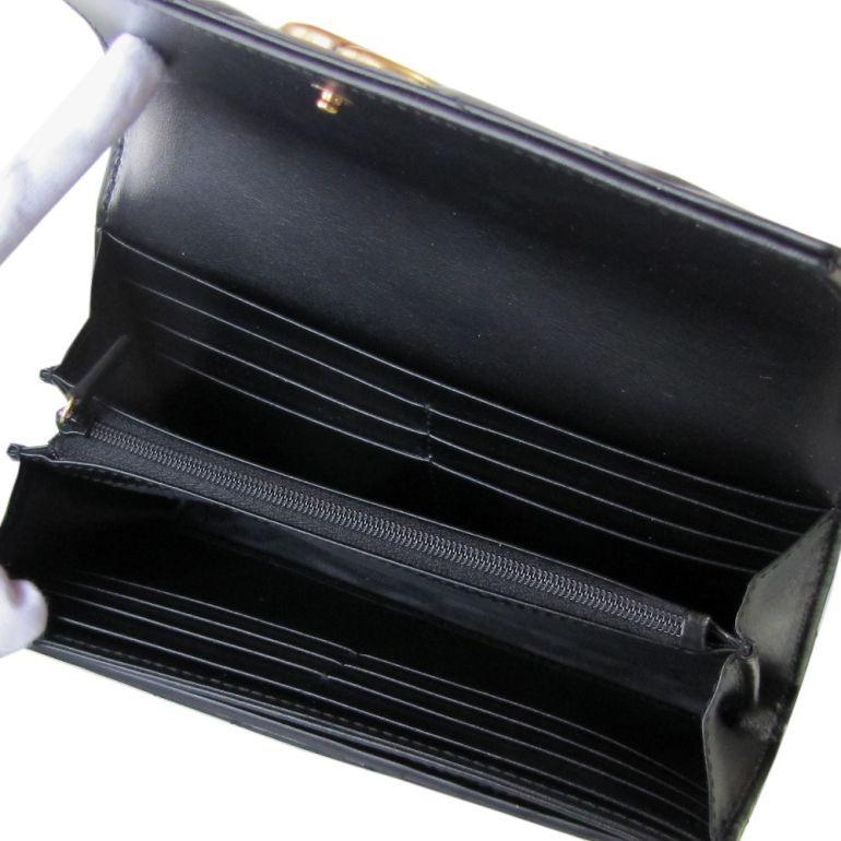 グッチ長財布 GGマーモント コンチネンタルウォレット ダブルG パスケース付き ブラック 546577 DTD1T 1000