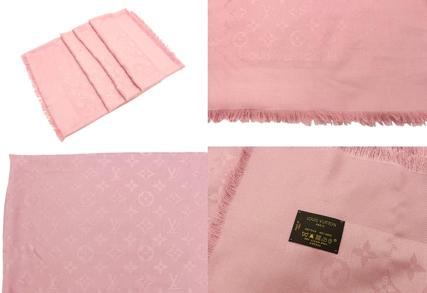 ルイ・ヴィトン  LOUIS VUITTON ストール ショール・モノグラム M72728 ピンク
