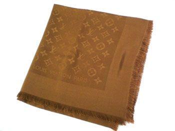 ルイヴィトン LOUIS VUITTON マフラー ストール(ショール) キャメル M71339