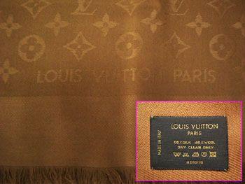 ルイヴィトン LOUIS VUITTON マフラー ストール(ショール) キャメル M71339