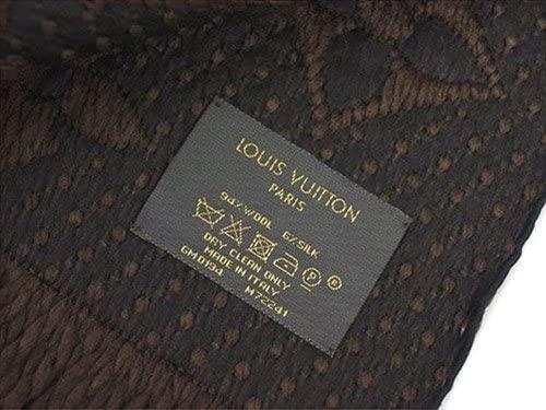 ルイヴィトン LOUIS VUITTON M72241 マフラー LV エシャルプ・ロゴマニア ウール/シルク マロン