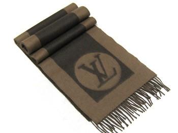 ルイヴィトン LOUIS VUITTON エシャルプ・カーディフ ストール マフラー M72204