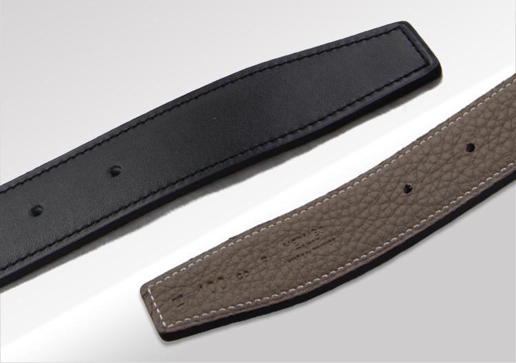 エルメスベルト HERMES エルメス レザーベルト メンズ　レザーシルバーパターンバックル he-be-6813