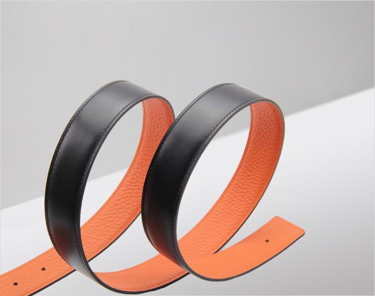 エルメス ベルト HERMES エルメス レザーベルト メンズ　レザーシルバーパターンバックルhe-be-6814
