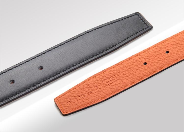 エルメス ベルト HERMES エルメス レザーベルト メンズ　レザーシルバーパターンバックルhe-be-6814